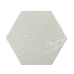 Bestile Carrelage Alma Blanc - brillant 15 x 13cm ( vendu par boite de 0,31 m² )- Carrelage Sol Effet Métal