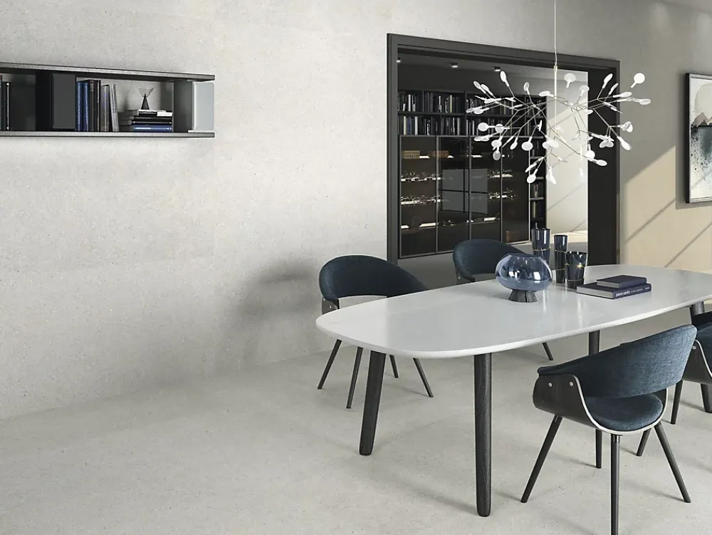 Tinker Carrelage Aspect béton Bruch gris clair antiderapant R-11 60x60 cm- Carrelage Extérieur Et Terrasse