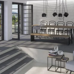 Tinker Carrelage Aspect béton Marbella gris anthracite 60x60 cm- Carrelage Extérieur Et Terrasse