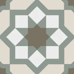 Allocarrelage Carrelage Aspect Carreaux Ciment 20x20 Hidra Warm Vert- Carrelage Sol Pour Cuisine|Carrelage Sol Effet Carreaux De Ciment