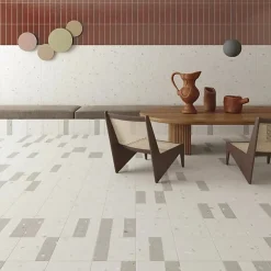 Tinker Carrelage Aspect terrazzo Aroma gris 20x20 cm- Carrelage Sol Effet Terrazzo