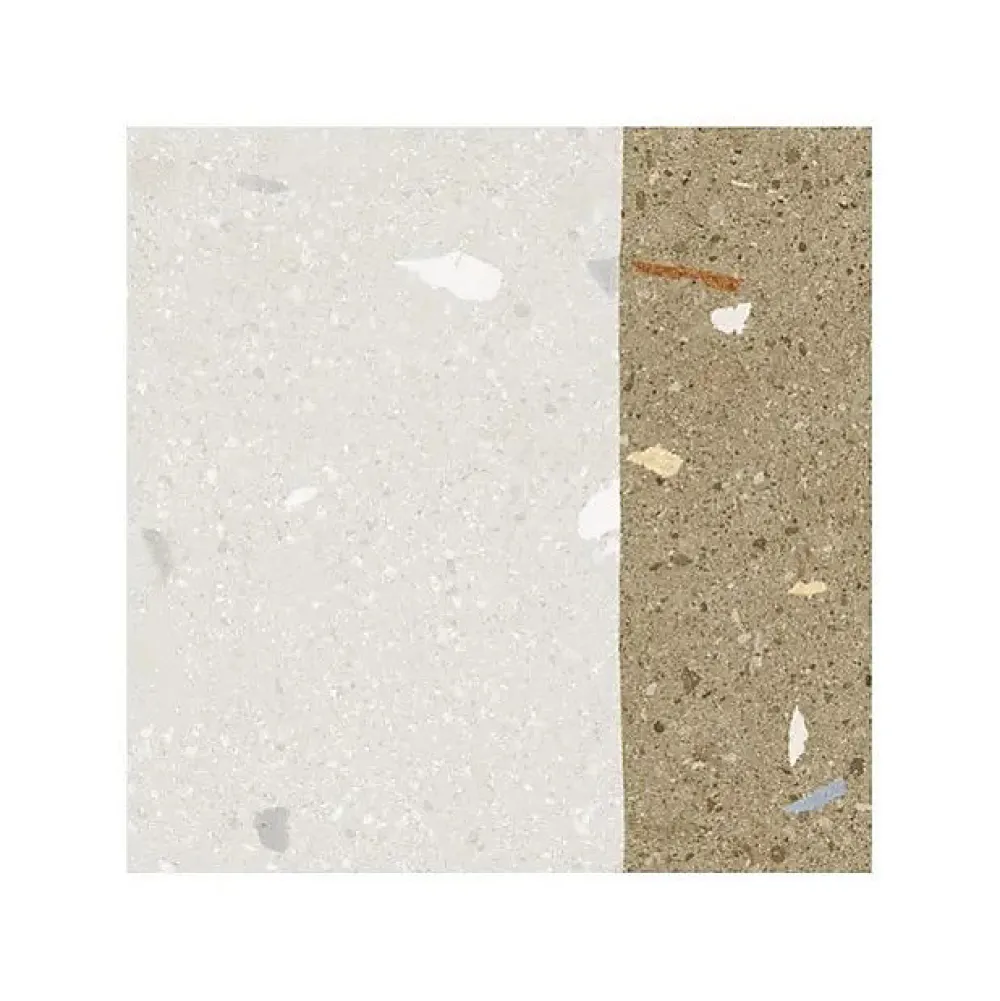 Tinker Carrelage Aspect terrazzo Aroma orange grain 20x20 cm- Carrelage Sol Effet Terrazzo
