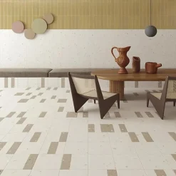Tinker Carrelage Aspect terrazzo Aroma orange grain 20x20 cm- Carrelage Sol Effet Terrazzo