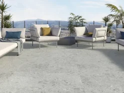 Tinker Carrelage Aspect terrazzo Berma gris R-11 60x60 cm- Carrelage Extérieur Et Terrasse