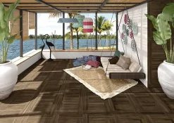 Vives Carrelage Sol Effet Bois<Carrelage Belice Carbon - Mat 120 x 19.4cm ( vendu par boite de 0,93 m² )