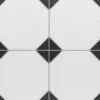 Concept Mosaïque Carrelage Sol Effet Carreaux De Ciment|Carrelage Sol Pour Cuisine<carrelage cabochon CHIC BLACK 33x33cm imitation carreaux ciment