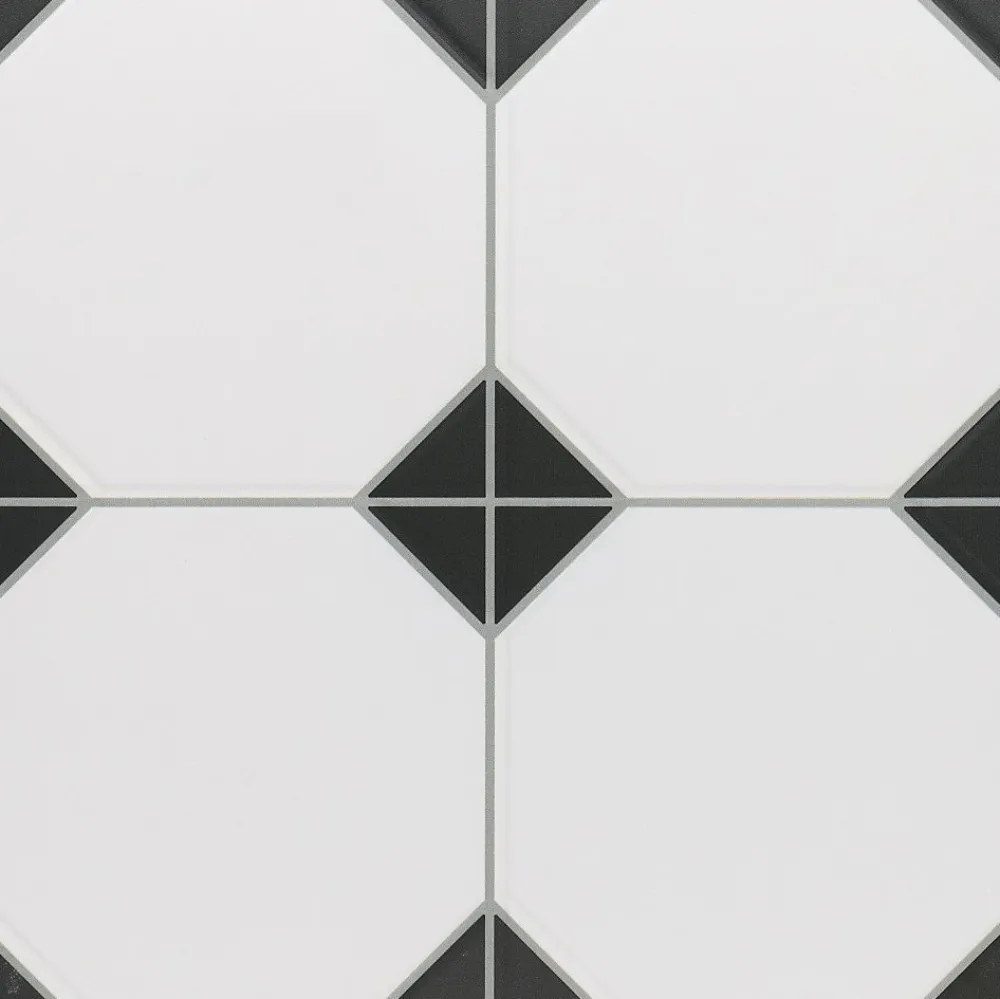 Concept Mosaïque Carrelage Sol Effet Carreaux De Ciment|Carrelage Sol Pour Cuisine<carrelage cabochon CHIC BLACK 33x33cm imitation carreaux ciment