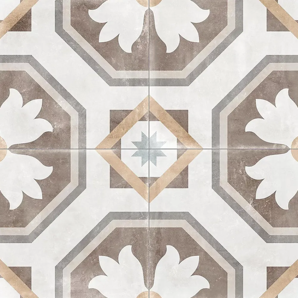 Tinker Carrelage Sol Effet Carreaux De Ciment<Carrelage Carreaux de ciment Cambera Fleurys motif 60x60 cm