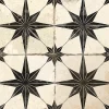 Concept Mosaïque Carrelage Sol Effet Carreaux De Ciment<Carrelage carreaux de ciment FS STAR Black LT 45x45 Etoile noire texturee