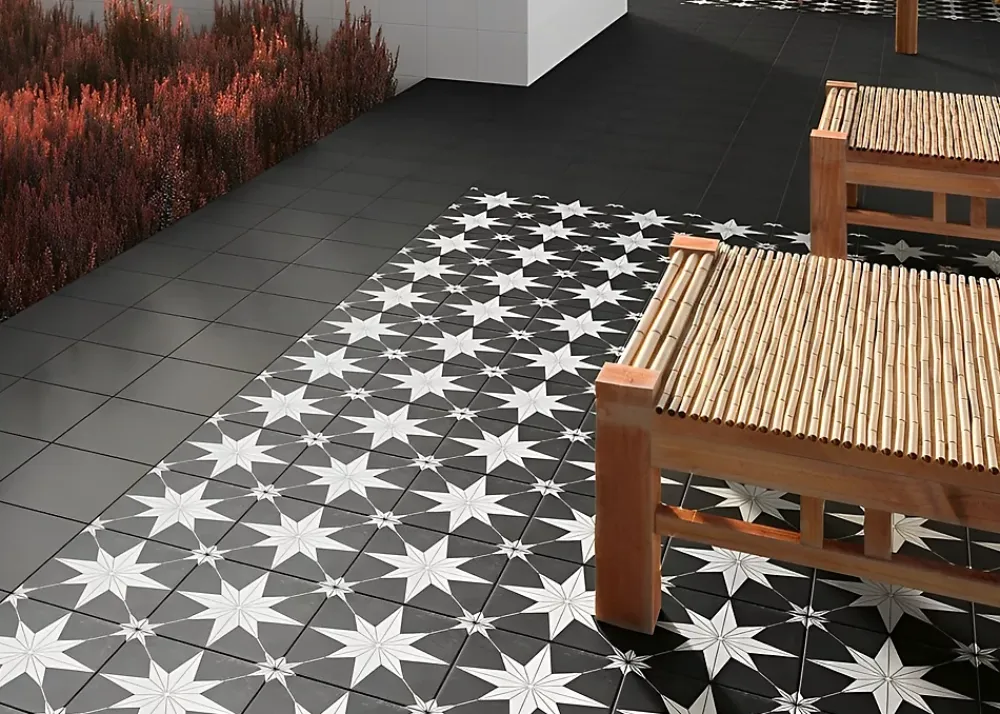 Tinker Carrelage carreaux de ciment Villa motif vida 20x20 cm- Carrelage Sol Effet Carreaux De Ciment