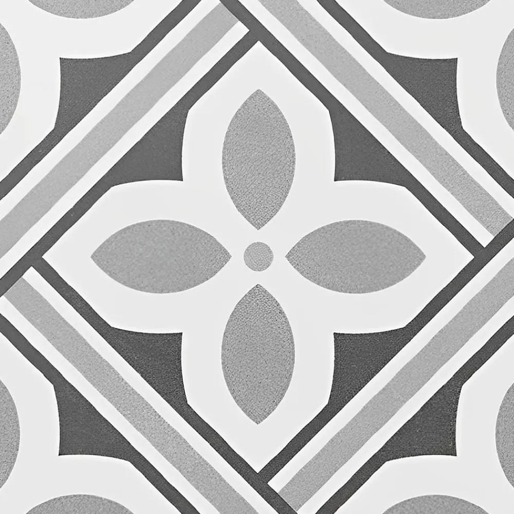 Tinker Carrelage Carreaux de ciment Barcelona gris elegante 20x20 cm- Carrelage Sol Effet Carreaux De Ciment