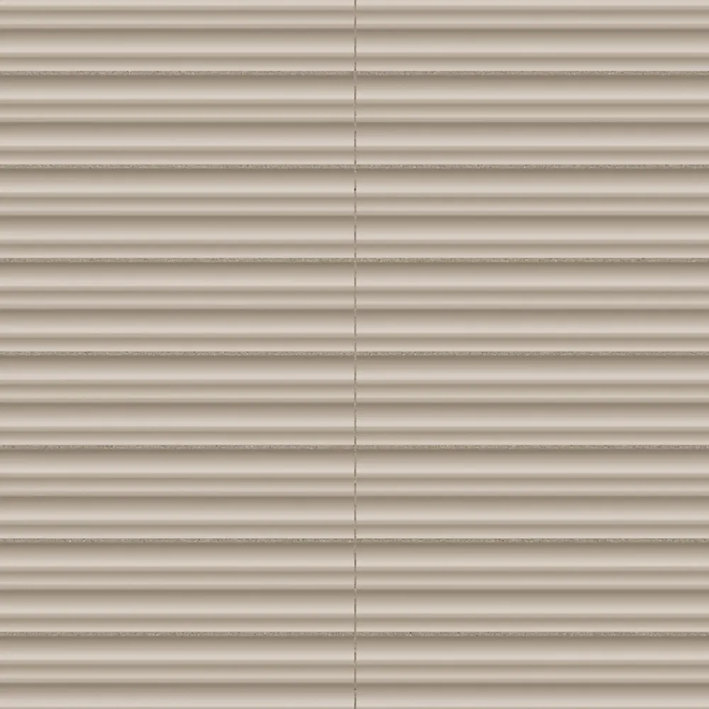 Ro'Ma Carrelage Carrelage 3D Beige 25x5x1,2 cm Iseron - Mur intérieur -- Carrelage Mural Uni