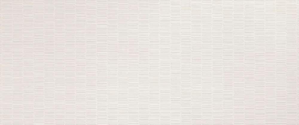 Ro'Ma Carrelage Carrelage Mural Uni<Carrelage 3D Blanc Code 120x50x0,85 cm Mat Oresta - Mur intérieur (vendu par carton de 1,8 m²) -