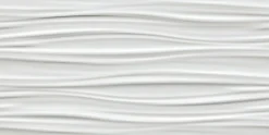 Ro'Ma Carrelage Carrelage Mural Uni<Carrelage 3D Blanc Wave 80x40x1 cm Mat Cavaro - Mur intérieur (vendu par carton de 1,28 m²) -