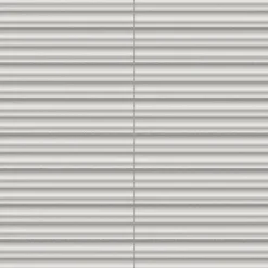Ro'Ma Carrelage Carrelage Mural Uni<Carrelage 3D Blanc 25x5x1,2 cm Iseron - Mur intérieur -