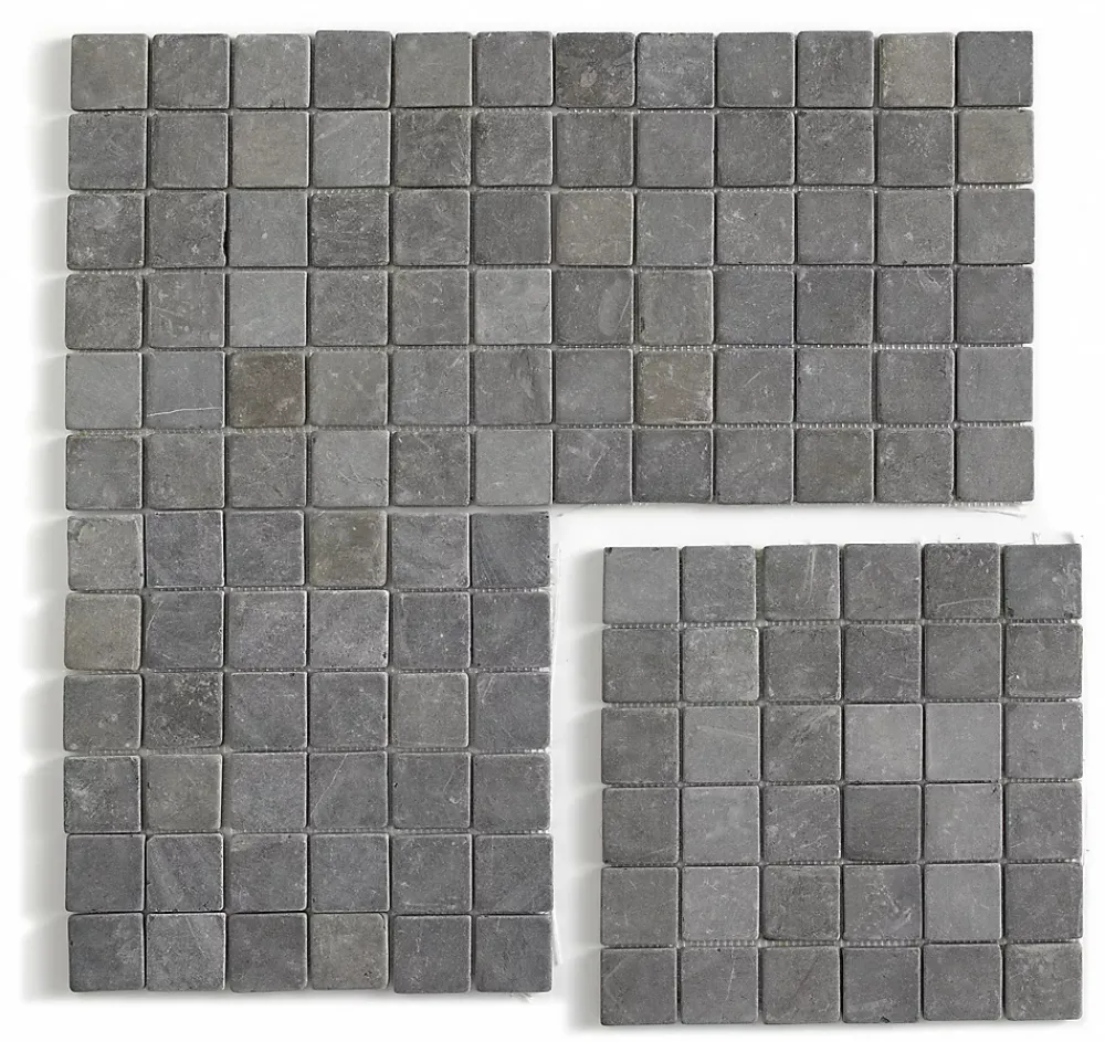 Pegane Carrelage de mosaïque (Boite de 1m²) / Plaque mosaïque mur et sol en marbre naturel coloris gris - 30 x 30 cm- Mosaïque Pour Salle De Bains