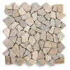 Pegane Carrelage de mosaïque/Plaque mosaïque mur et sol en marbre naturel coloris rose - 30 x 30 cm- Mosaïque