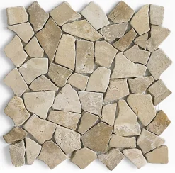 Pegane Mosaïque Pour Pièce À Vivre<Carrelage de mosaïque/Plaque mosaïque mur et sol en marbre naturel coloris marron - 30 x 30 cm