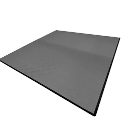 MonsterShop Carrelage de Sol Ventilé Pour Garage x225 Avec Bordure (Gris)- Dalle Pvc Garage