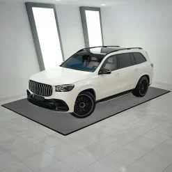 MonsterShop Carrelage de Sol Ventilé Pour Garage x225 Avec Bordure (Gris)- Dalle Pvc Garage