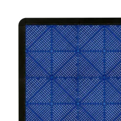 MonsterShop Carrelage de Sol Ventilé Pour Garage x120 Avec Bordure (Bleu)- Dalle Pvc Garage