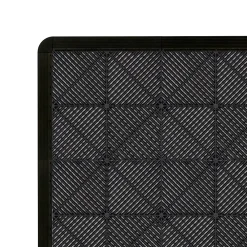 MonsterShop Carrelage de Sol Ventilé Pour Garage x 120 Avec Bordure (Noir)- Dalle Pvc Garage