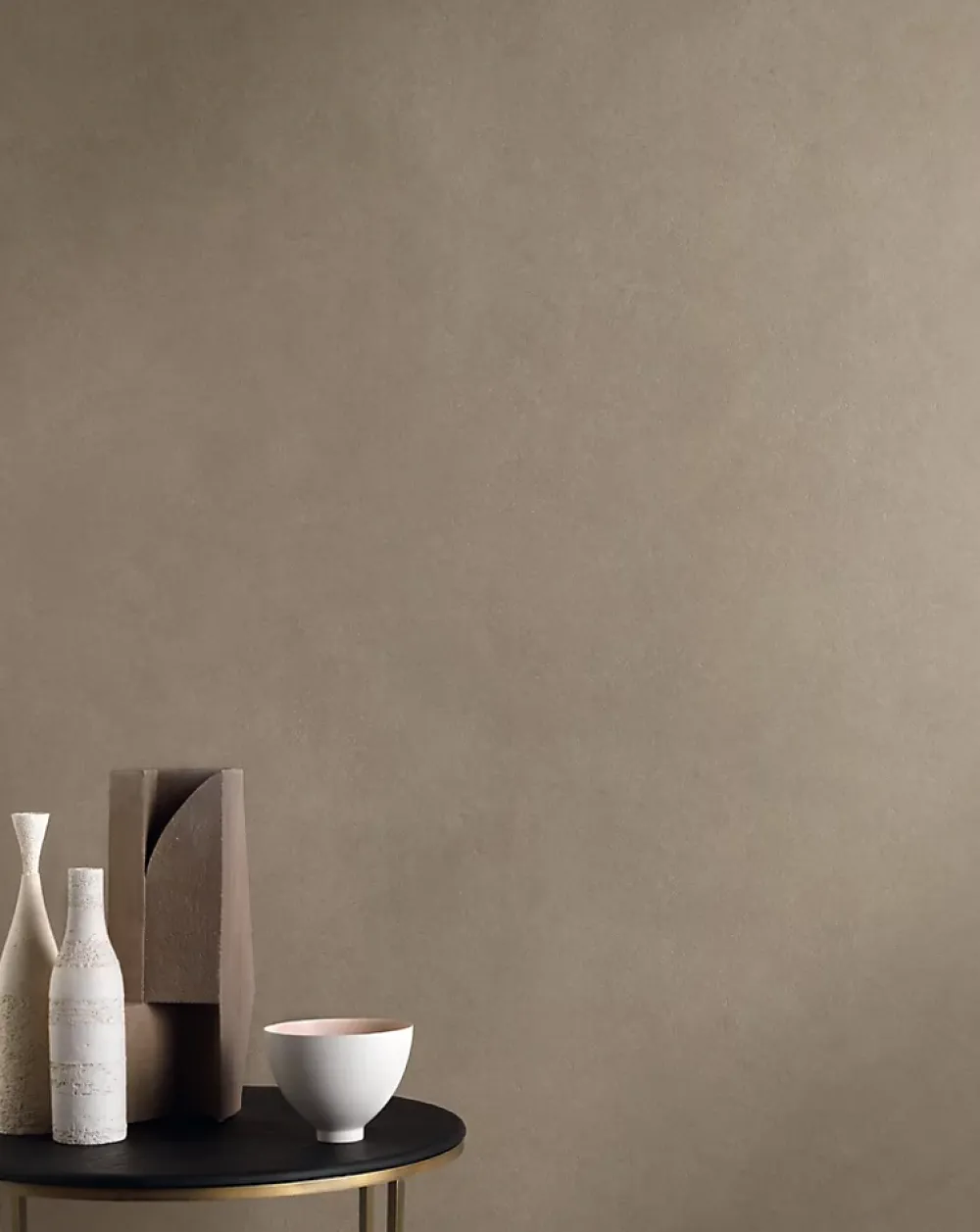 Ro'Ma Carrelage Carrelage effet Béton Brun Sable 278x120x0,6 cm Mat Benzaro - Mur intérieur (vendu par carton de 3,336 m²) -- Carrelage Mural Effet Béton