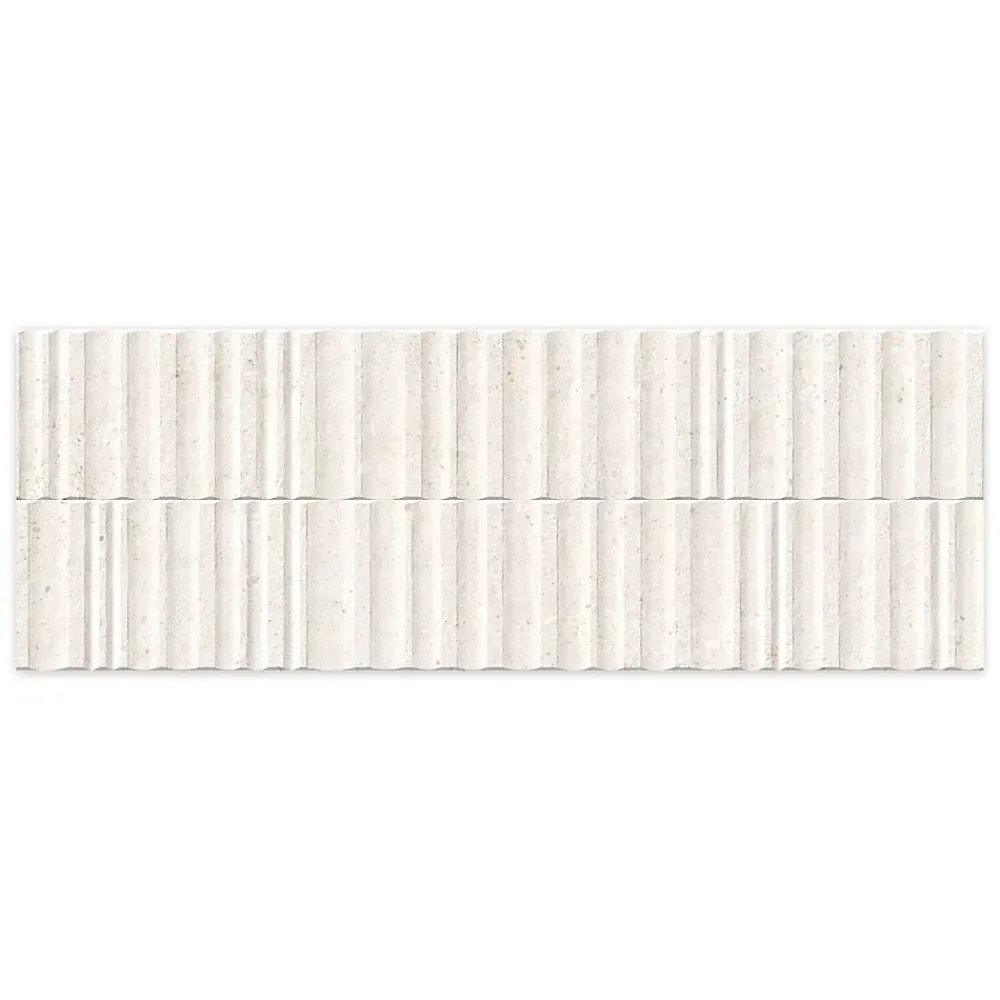 Ro'Ma Carrelage Carrelage effet Béton 3D Beige Estria 100x33,3x0,98 cm Arvelis - Mur intérieur -- Carrelage Mural Effet Béton