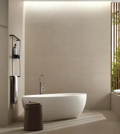 Ro'Ma Carrelage Carrelage Mural Effet Béton<Carrelage effet Béton 3D Blanc Minéral Brossé 120x50x0,85 cm Mat Benzaro - Mur intérieur (vendu par carton de 1,8 m²) - RO'MA CARR