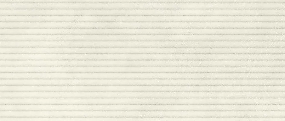 Ro'Ma Carrelage Carrelage effet Béton 3D Blanc Sable Lines 120x50x1 cm Mat Stavira - Mur intérieur (vendu par carton de 1,8 m²) -- Carrelage Mural Effet Béton