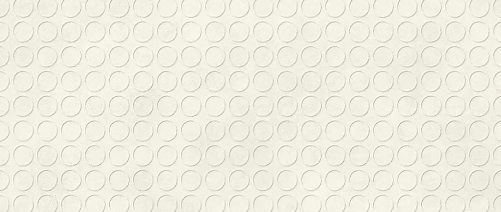 Ro'Ma Carrelage Carrelage effet Béton 3D Blanc Sable Circles 120x50x1 cm Mat Stavira - Mur intérieur (vendu par carton de 1,8 m²) - RO'MA CARRELAG- Carrelage Mural Effet Béton