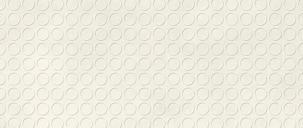 Ro'Ma Carrelage Carrelage effet Béton 3D Blanc Sable Circles 120x50x1 cm Mat Stavira - Mur intérieur (vendu par carton de 1,8 m²) - RO'MA CARRELAG- Carrelage Mural Effet Béton