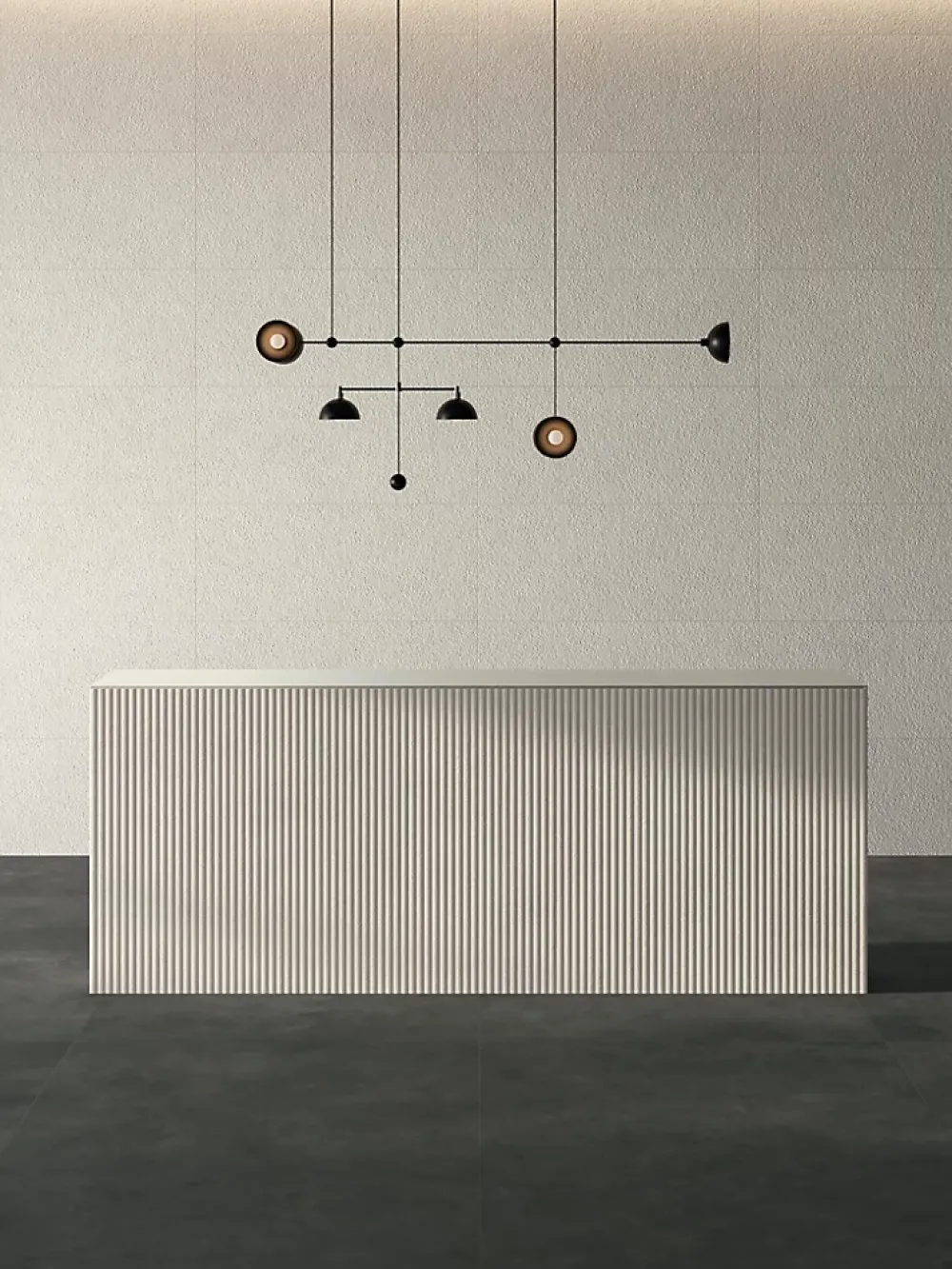 Ro'Ma Carrelage Carrelage Mural Effet Béton<Carrelage effet Béton 3D Gris Perle Lines 120x50x1 cm Mat Stavira - Mur intérieur (vendu par carton de 1,8 m²) -