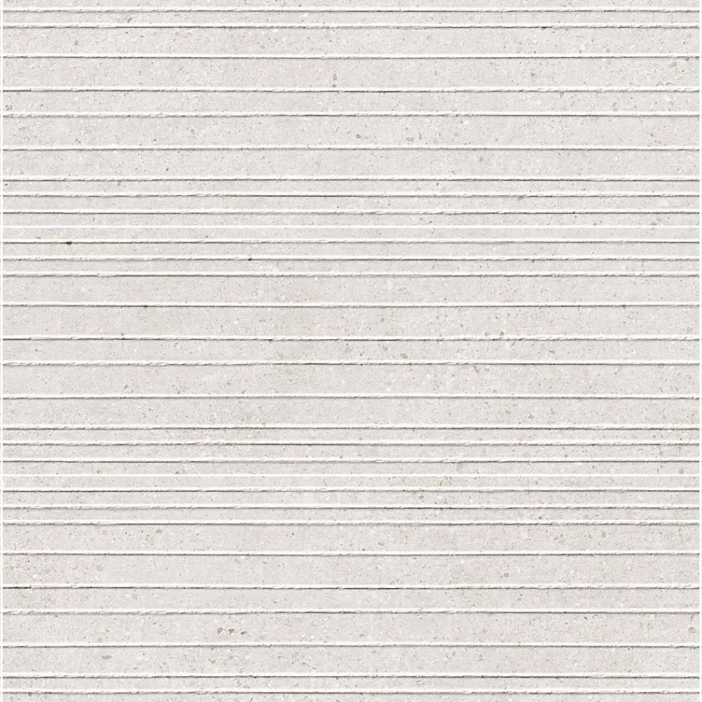 Ro'Ma Carrelage Carrelage effet Béton 3D Gris Silver Linea 100x33,3x0,98 cm Arvelis - Mur intérieur -- Carrelage Mural Effet Béton
