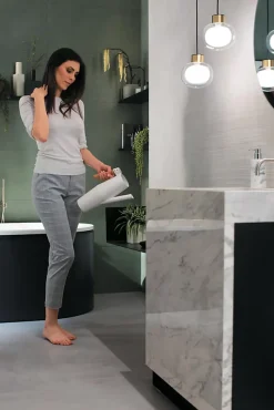 Ro'Ma Carrelage Carrelage Mural Effet Béton<Carrelage effet Béton 3D Gris Luce Line 80x40x1 cm Mat Gravino - Mur intérieur (vendu par carton de 1,28 m²) -