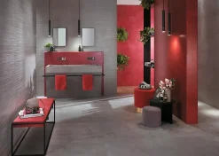 Ro'Ma Carrelage Carrelage Mural Effet Béton<Carrelage effet Béton 3D Gris Cendré Line 80x40x1 cm Mat Gravino - Mur intérieur (vendu par carton de 1,28 m²) -