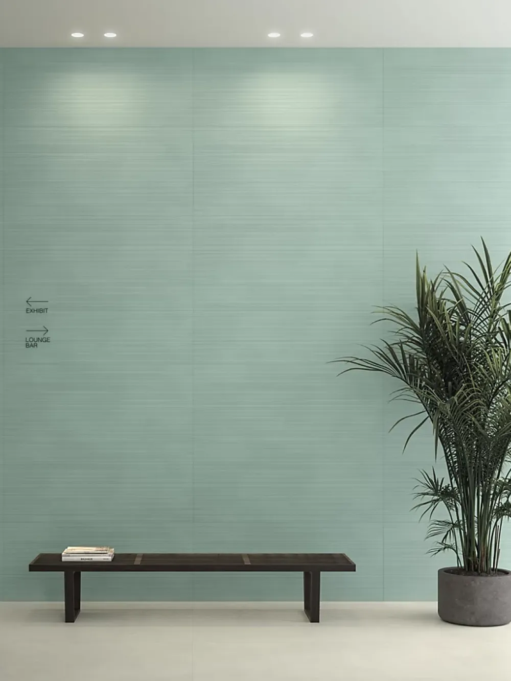 Ro'Ma Carrelage Carrelage Mural Effet Béton<Carrelage effet Béton 3D Vert Argile Linear 120x50x0,85 cm Mat Cortivo - Mur intérieur (vendu par carton de 1,8 m²) - RO'MA CARREL
