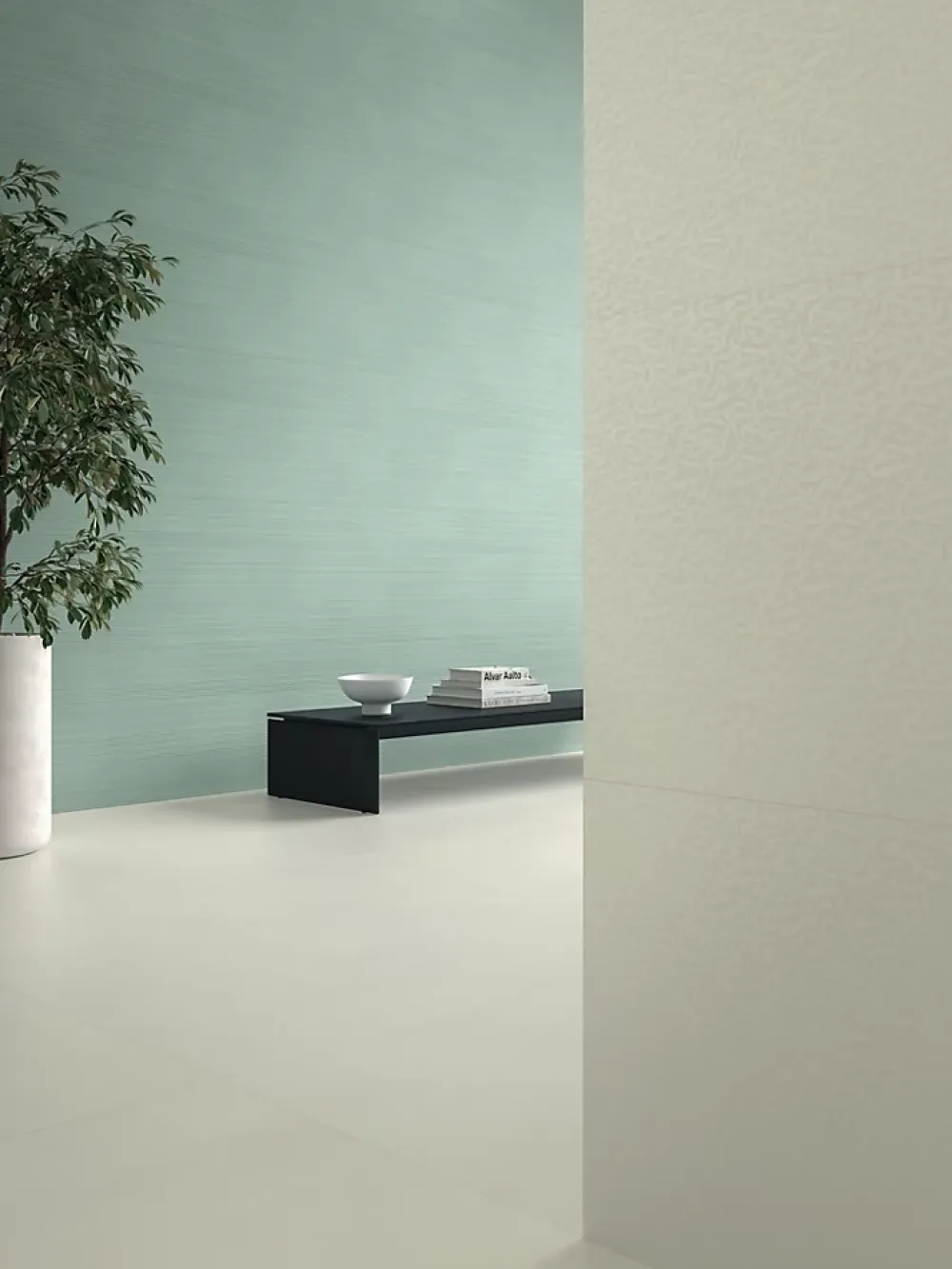 Ro'Ma Carrelage Carrelage Mural Effet Béton<Carrelage effet Béton 3D Vert Argile Linear 120x50x0,85 cm Mat Cortivo - Mur intérieur (vendu par carton de 1,8 m²) - RO'MA CARREL