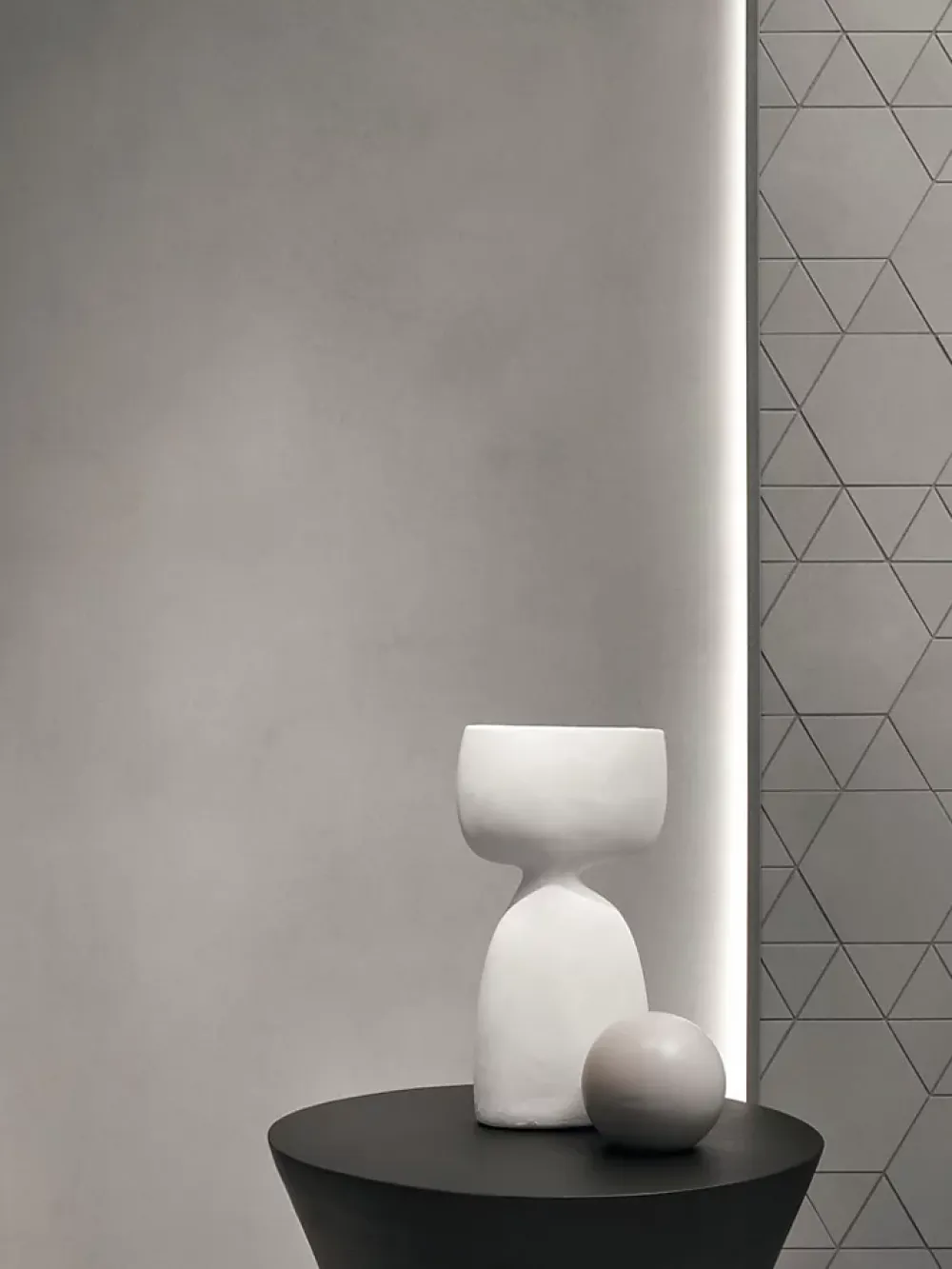 Ro'Ma Carrelage Carrelage effet Béton Gris Brume 278x120x0,6 cm Mat Montera - Mur intérieur (vendu par carton de 3,336 m²) -- Carrelage Mural Effet Béton