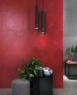Ro'Ma Carrelage Carrelage effet Béton Gris Cendré 80x40x0,85 cm Mat Gravino - Mur intérieur (vendu par carton de 1,28 m²) -- Carrelage Mural Effet Béton