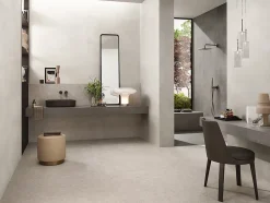 Ro'Ma Carrelage Carrelage effet Béton Gris Ombre 278x120x0,6 cm Mat Gravino - Mur intérieur (vendu par carton de 3,336 m²) -- Carrelage Mural Effet Béton|Carrelage Mural Pour Pièce À Vivre