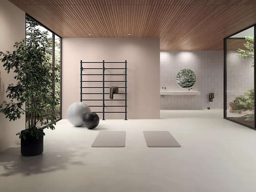 Ro'Ma Carrelage Carrelage effet Béton Taupe Rosé 120x50x0,85 cm Mat Cortivo - Mur intérieur (vendu par carton de 1,8 m²) -- Carrelage Mural Effet Béton
