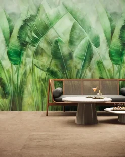 Ro'Ma Carrelage Carrelage Mural Effet Béton<Carrelage effet Béton Vert Jungle Modèle B 278x120x0,6 cm Mat Vetrano - Mur intérieur (vendu par carton de 3,336 m²) - RO'MA CARRE