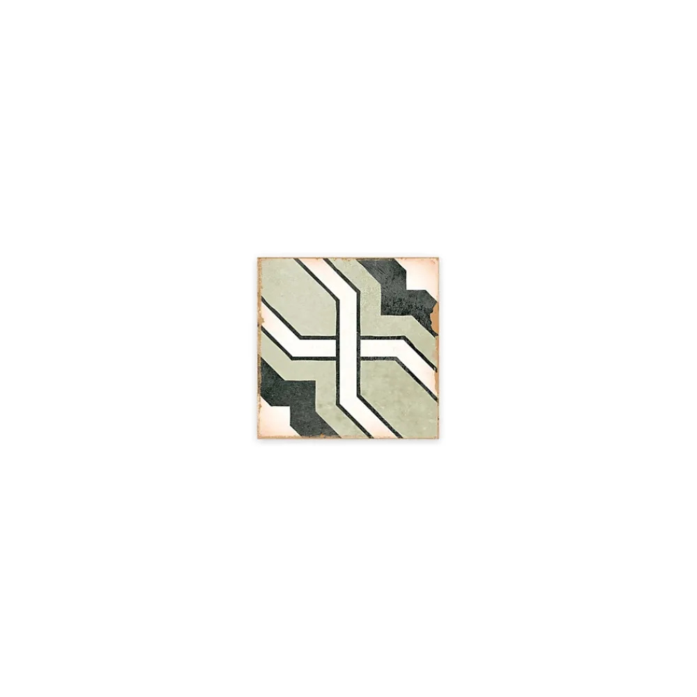 Ro'Ma Carrelage Carrelage Sol Effet Carreaux De Ciment<Carrelage effet Carreau ciment Noreza Vert 12,4x12,4x0,8 cm Serano - Sol et mur intérieur -