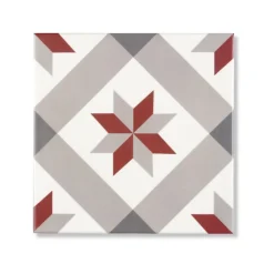 Ro'Ma Carrelage Carrelage effet Carreau ciment Veciana 20x20x1,1 cm Cemira - Sol et mur intérieur (vendu au m²) -- Carrelage Sol Effet Carreaux De Ciment