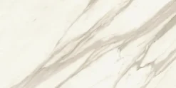 Ro'Ma Carrelage Carrelage effet Marbre Blanc Calacatta Sublime 120x60x0,6 cm Brillant Orsiano - Sol et mur intérieur (vendu par carton de 2,16 m²)- Carrelage Sol Effet Marbre
