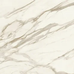 Ro'Ma Carrelage Carrelage effet Marbre Blanc Calacatta Sublime 120x120x0,9 cm Velours Orsiano - Sol et mur intérieur (vendu par carton de 2,88 m²)- Carrelage Sol Effet Marbre