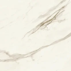 Ro'Ma Carrelage Carrelage effet Marbre Blanc Calacatta Sublime 120x120x0,9 cm Brillant Orsiano - Sol et mur intérieur (vendu par carton de 2,88 m²- Carrelage Sol Effet Marbre