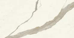 Ro'Ma Carrelage Carrelage effet Marbre Blanc Calacatta Alba 150x75x0,9 cm Brillant Montira - Sol et mur intérieur (vendu par carton de 2,25 m²) -- Carrelage Sol Effet Marbre