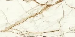 Ro'Ma Carrelage Carrelage Mural Effet Marbre<Carrelage effet Marbre Blanc Calacatta Supreme 240x120x0,9 cm Brillant Faventa - Mur intérieur (vendu par carton de 2,88 m²) - RO'